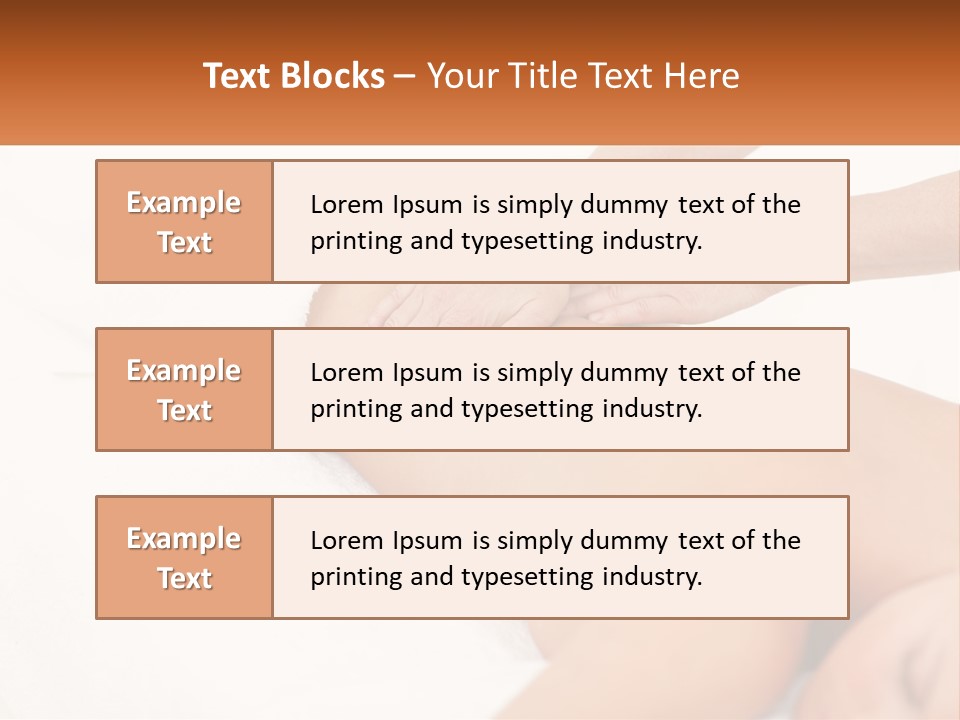 A Woman Getting A Back Massage From A Massager PowerPoint Template