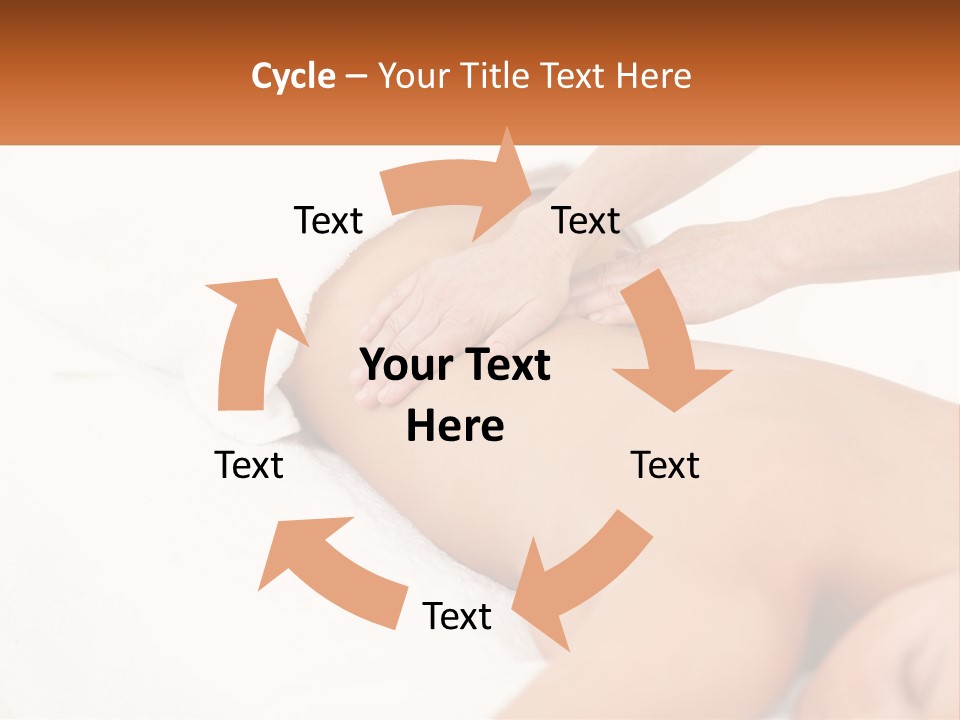 A Woman Getting A Back Massage From A Massager PowerPoint Template