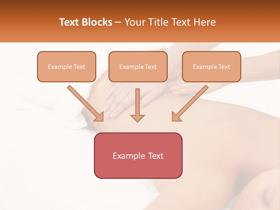 A Woman Getting A Back Massage From A Massager PowerPoint Template