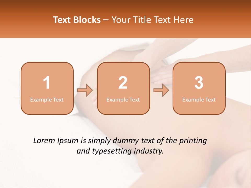 A Woman Getting A Back Massage From A Massager PowerPoint Template