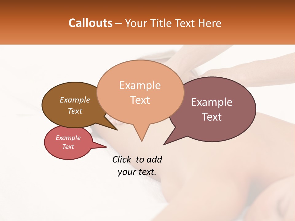 A Woman Getting A Back Massage From A Massager PowerPoint Template