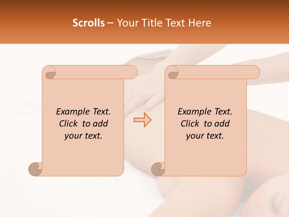 A Woman Getting A Back Massage From A Massager PowerPoint Template