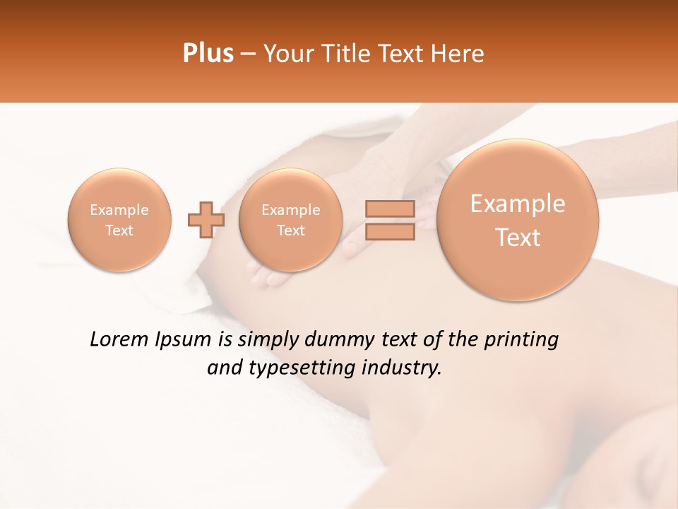 A Woman Getting A Back Massage From A Massager PowerPoint Template