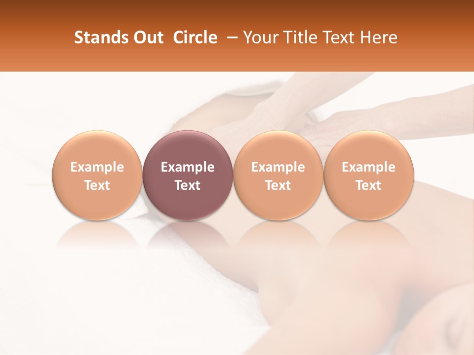 A Woman Getting A Back Massage From A Massager PowerPoint Template