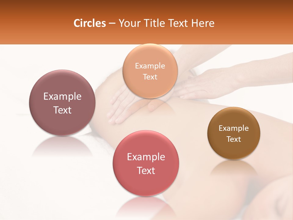 A Woman Getting A Back Massage From A Massager PowerPoint Template