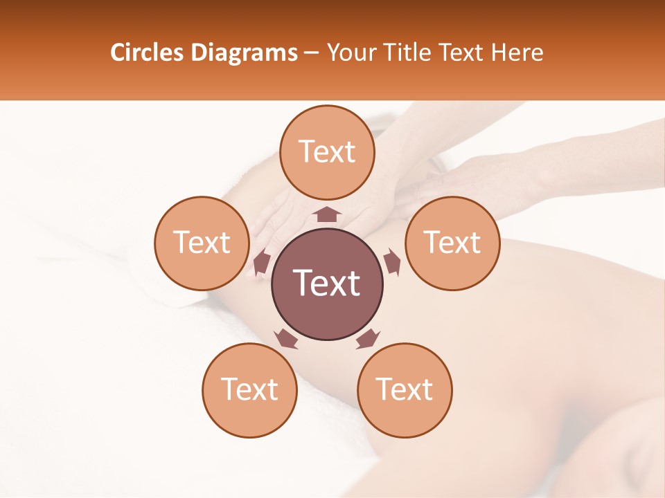 A Woman Getting A Back Massage From A Massager PowerPoint Template