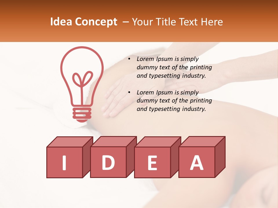 A Woman Getting A Back Massage From A Massager PowerPoint Template