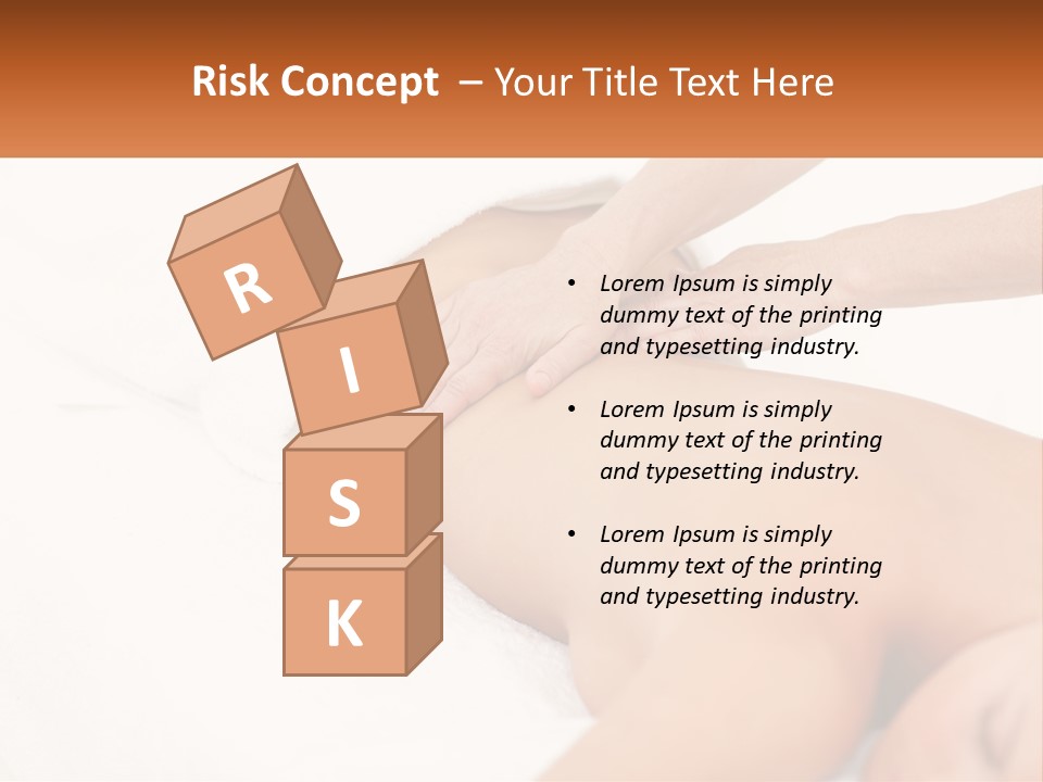 A Woman Getting A Back Massage From A Massager PowerPoint Template