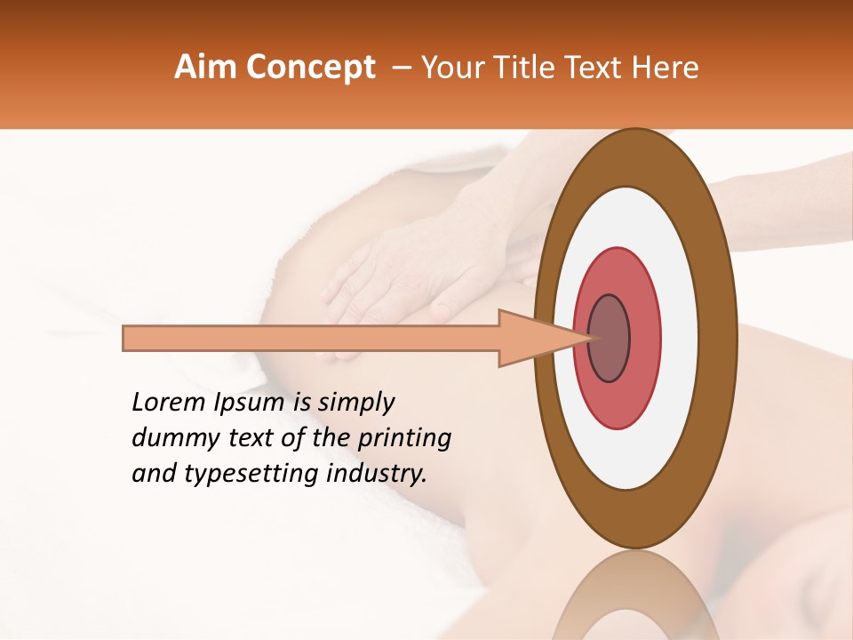 A Woman Getting A Back Massage From A Massager PowerPoint Template