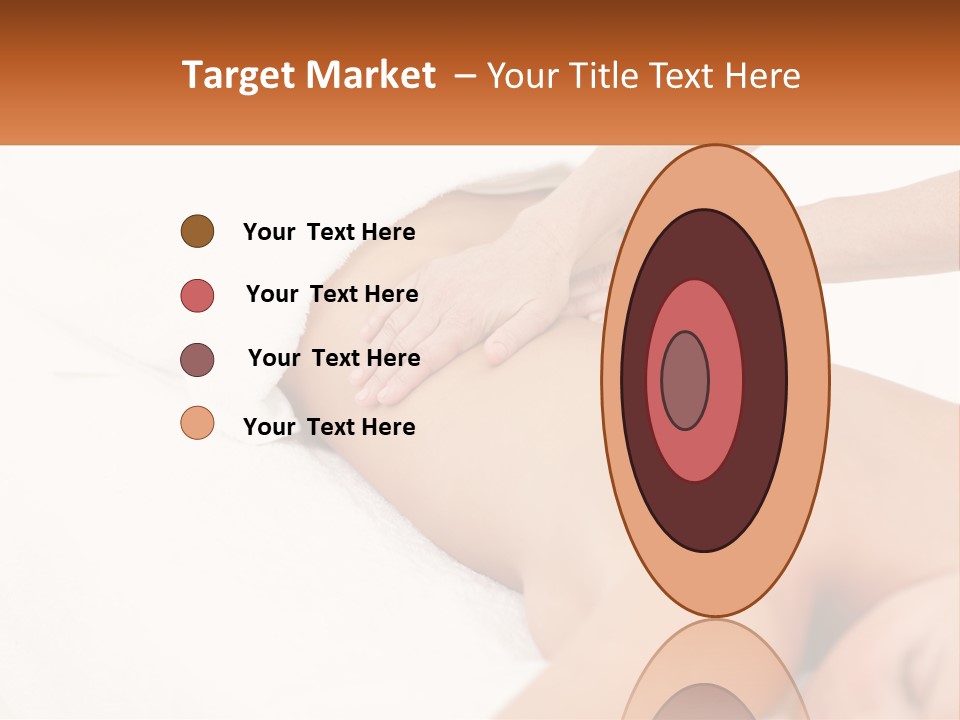 A Woman Getting A Back Massage From A Massager PowerPoint Template