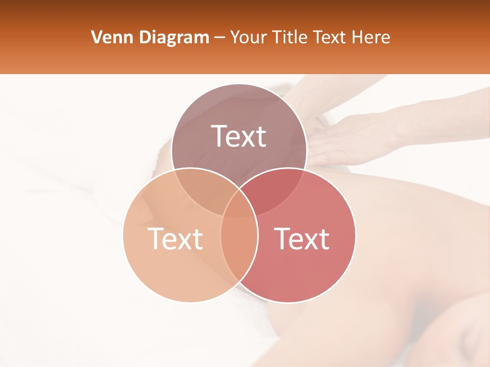 A Woman Getting A Back Massage From A Massager PowerPoint Template