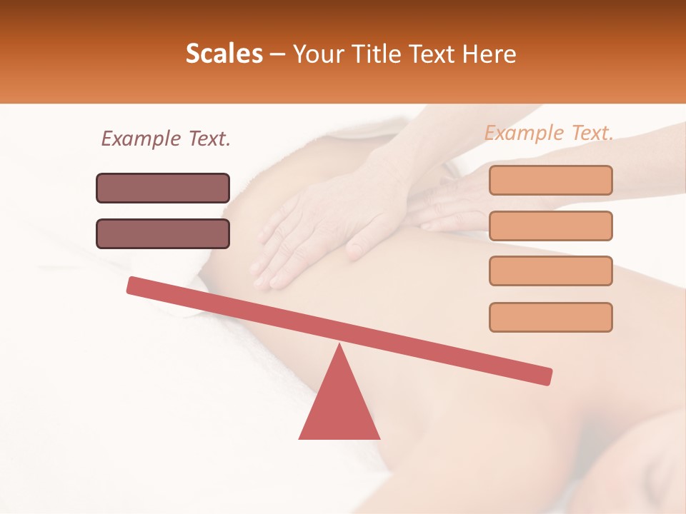 A Woman Getting A Back Massage From A Massager PowerPoint Template