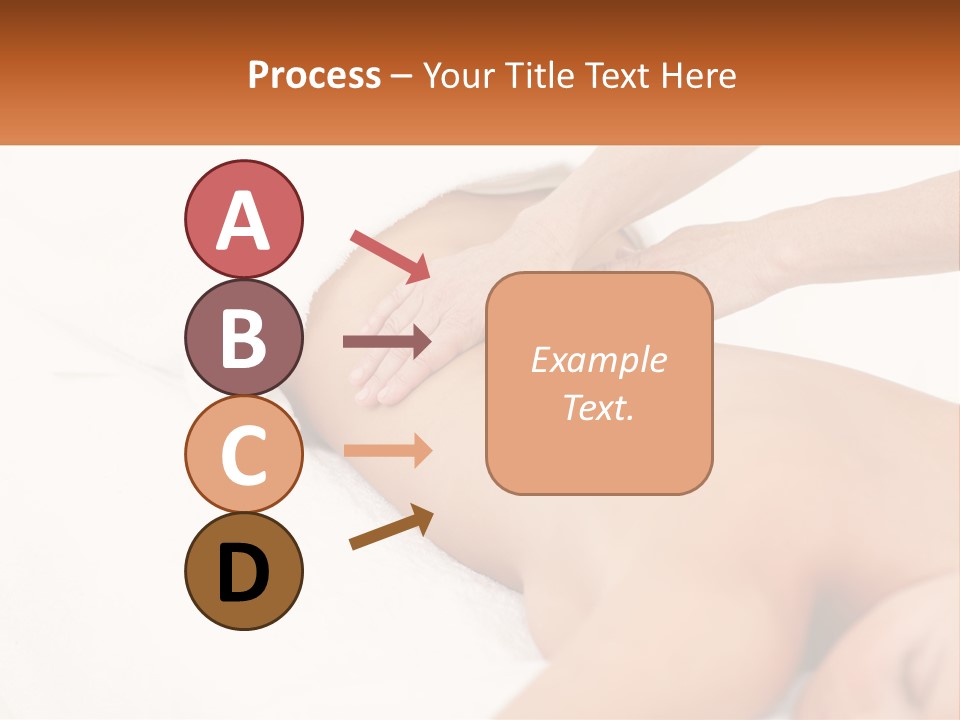 A Woman Getting A Back Massage From A Massager PowerPoint Template