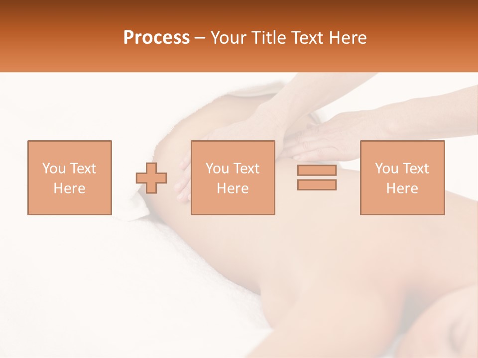 A Woman Getting A Back Massage From A Massager PowerPoint Template