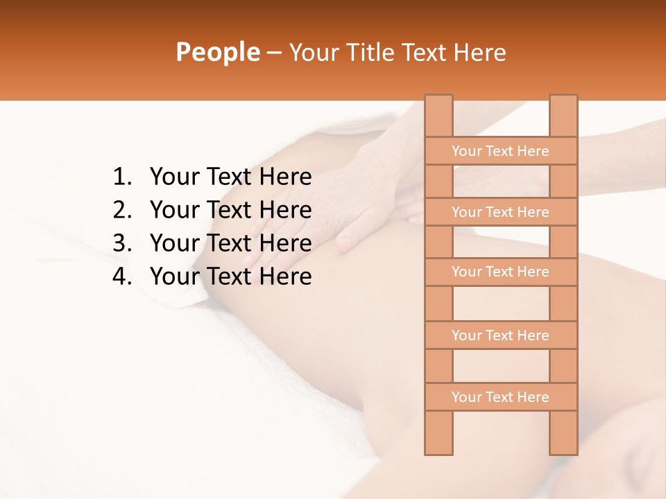 A Woman Getting A Back Massage From A Massager PowerPoint Template