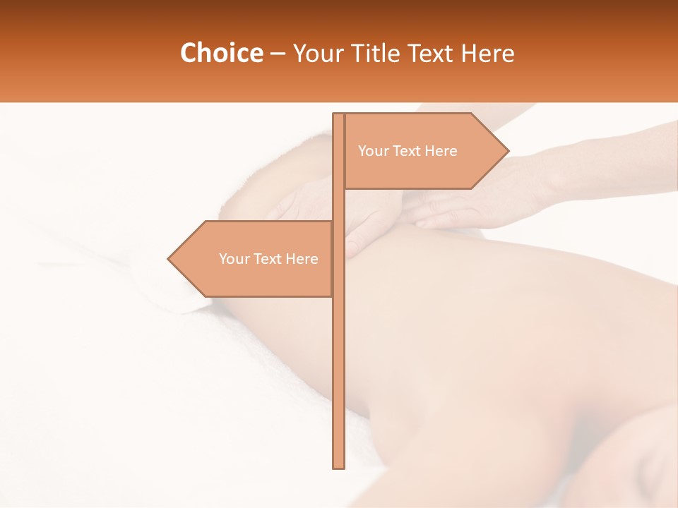 A Woman Getting A Back Massage From A Massager PowerPoint Template