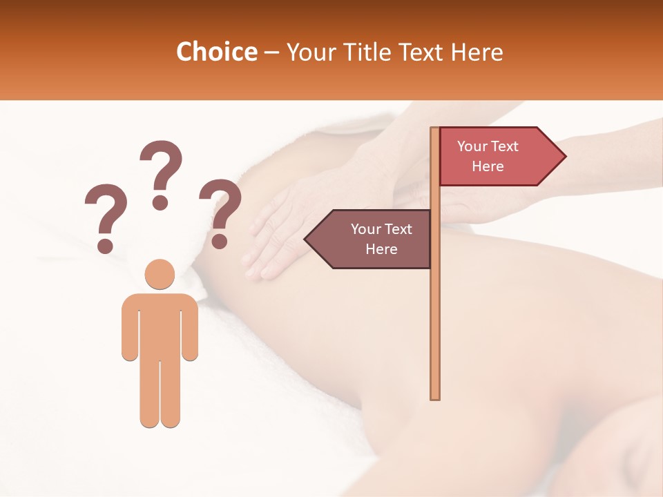 A Woman Getting A Back Massage From A Massager PowerPoint Template