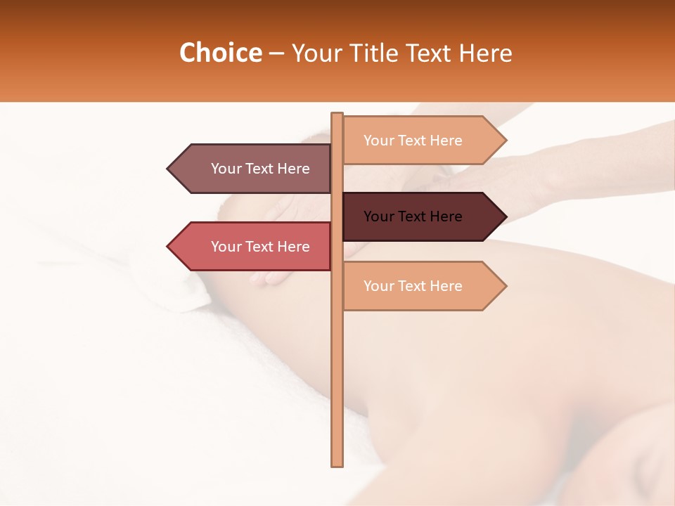 A Woman Getting A Back Massage From A Massager PowerPoint Template