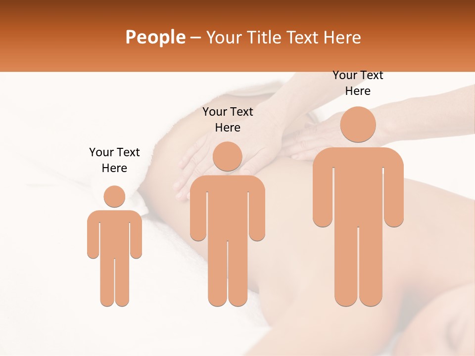 A Woman Getting A Back Massage From A Massager PowerPoint Template
