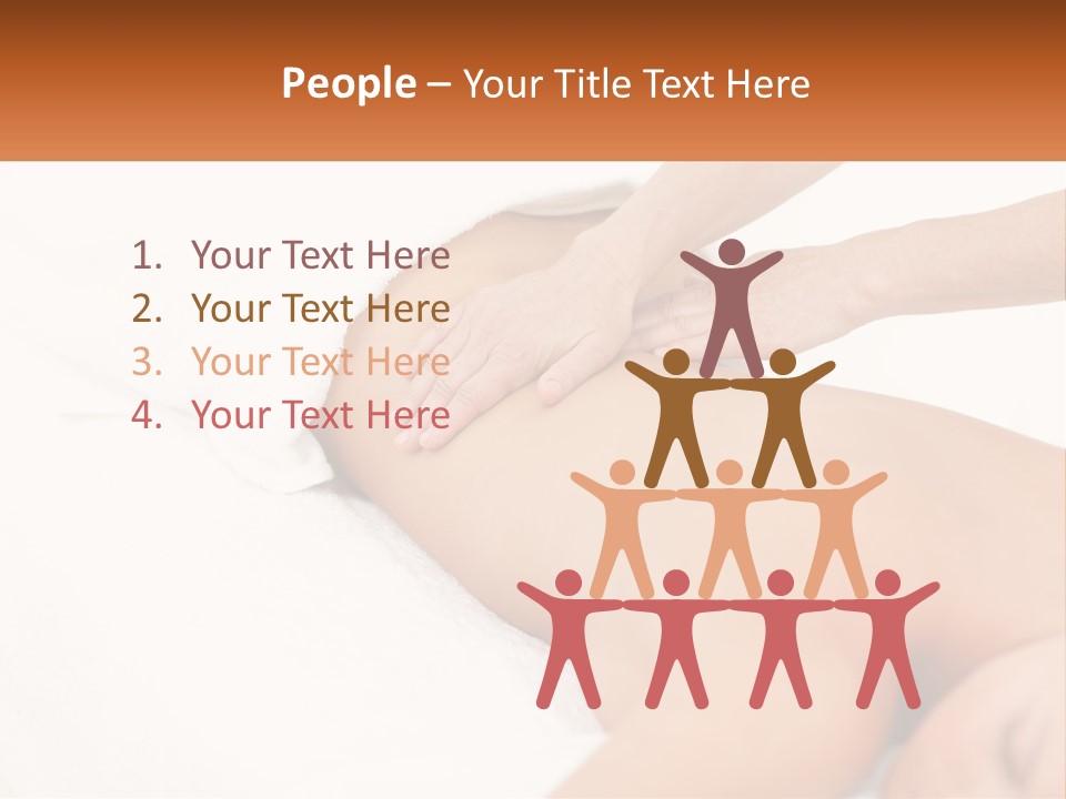 A Woman Getting A Back Massage From A Massager PowerPoint Template