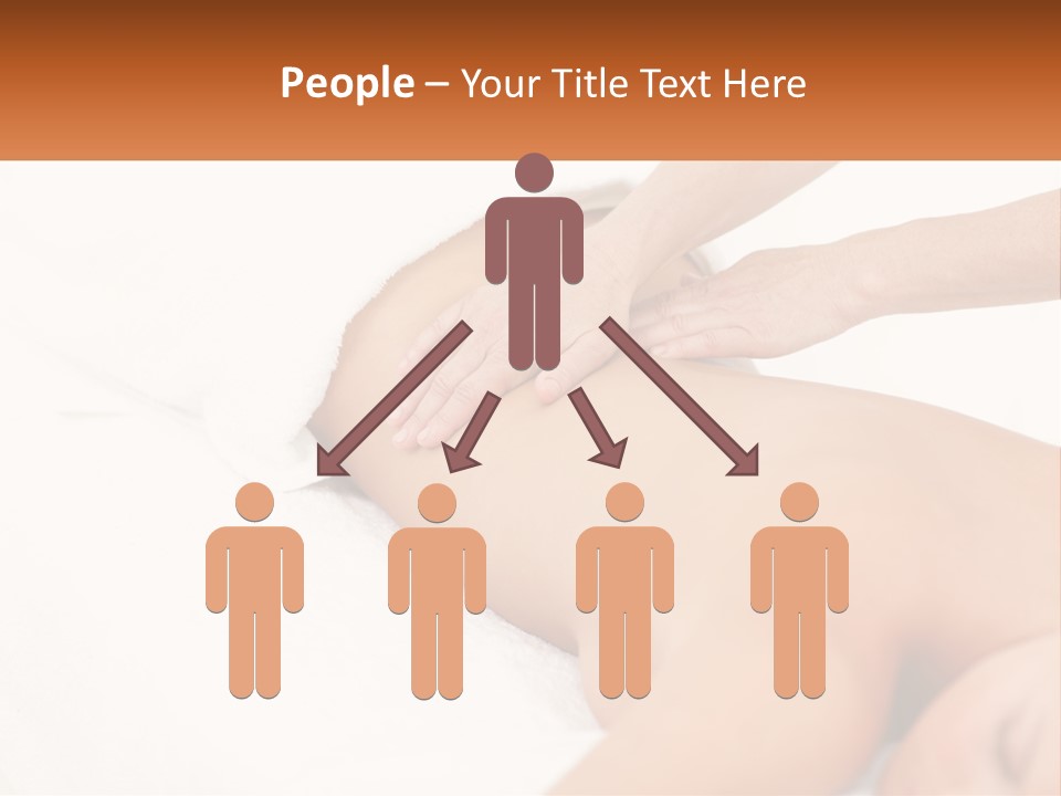 A Woman Getting A Back Massage From A Massager PowerPoint Template