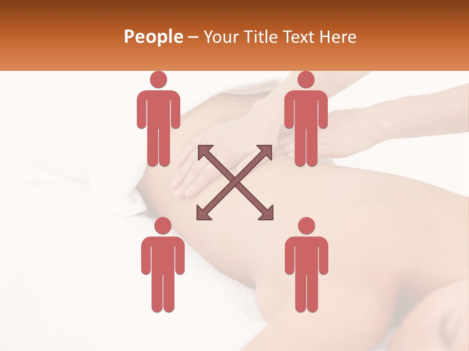 A Woman Getting A Back Massage From A Massager PowerPoint Template