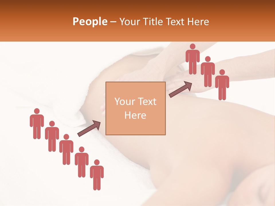 A Woman Getting A Back Massage From A Massager PowerPoint Template