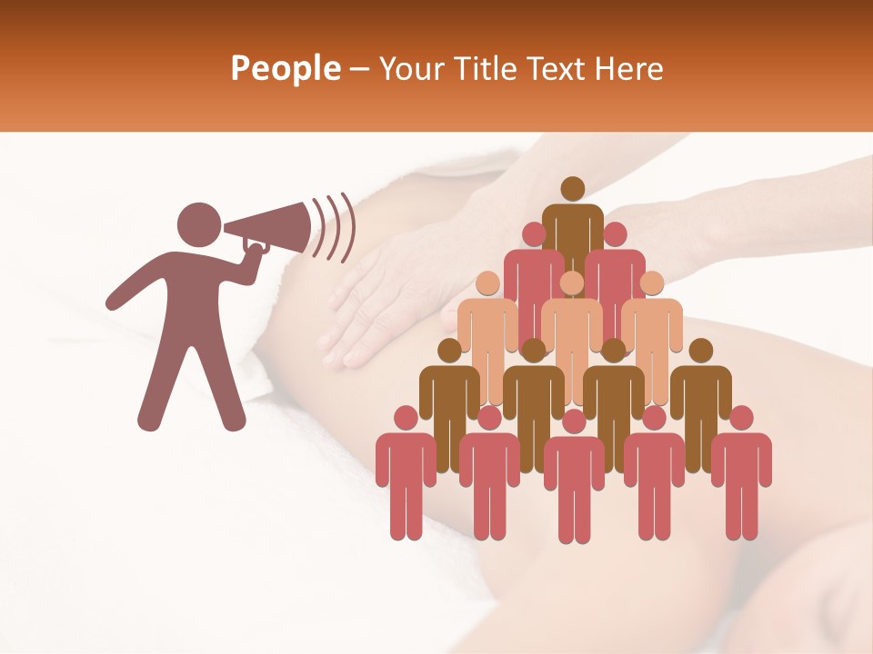 A Woman Getting A Back Massage From A Massager PowerPoint Template