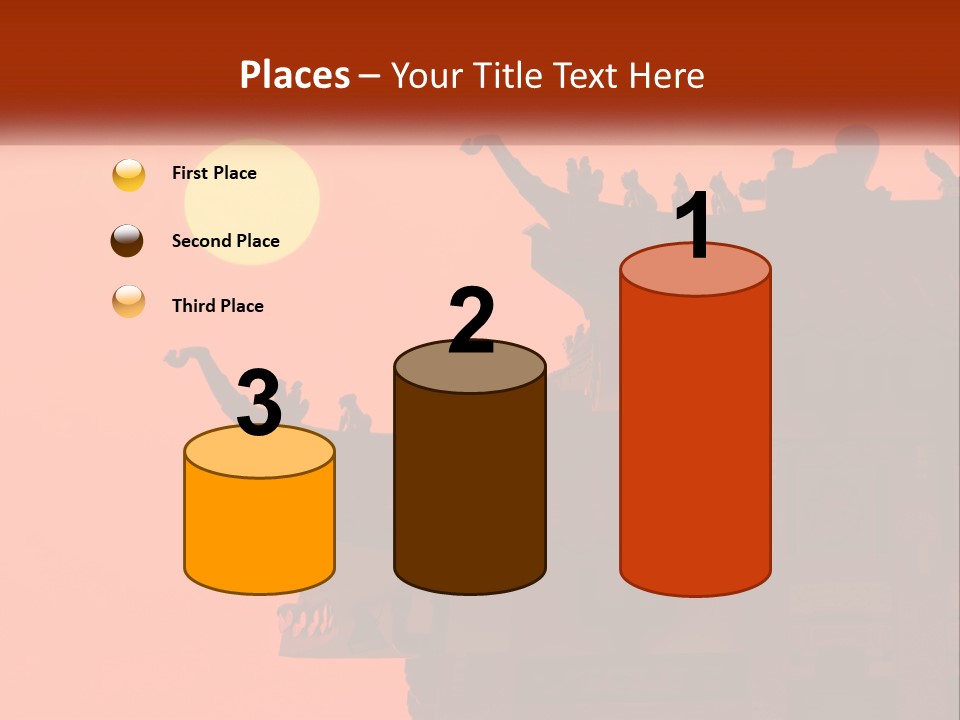 The Sun Is Setting Over A Chinese Building PowerPoint Template