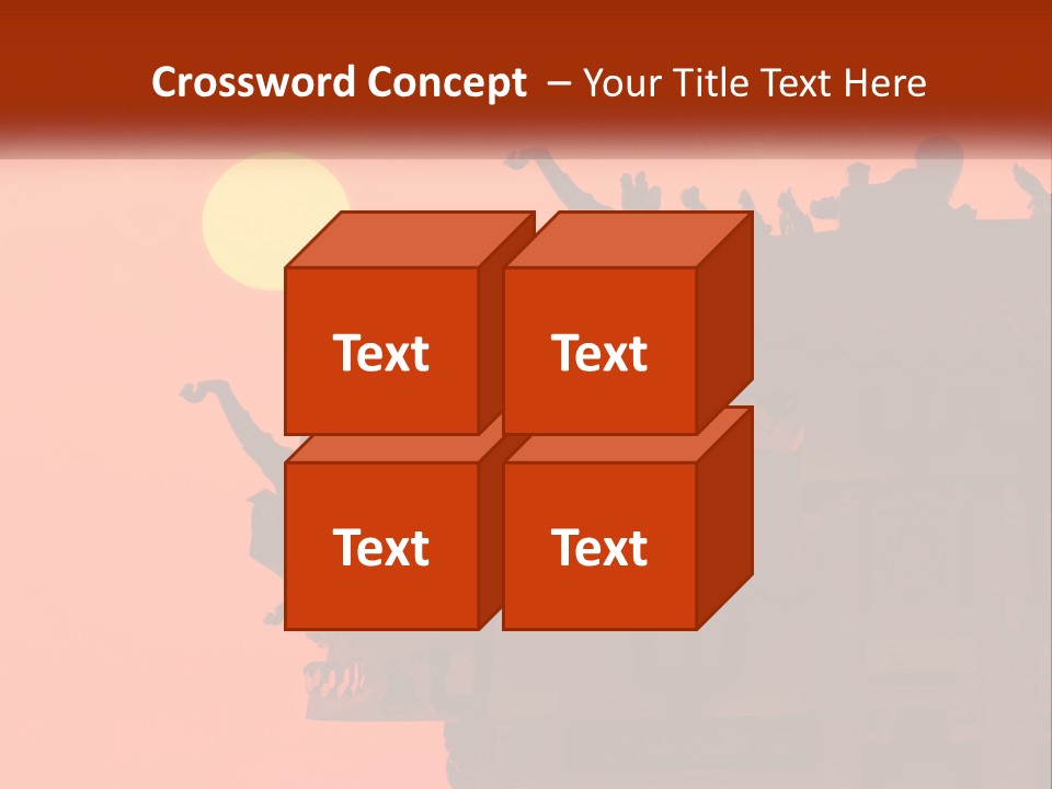 The Sun Is Setting Over A Chinese Building PowerPoint Template