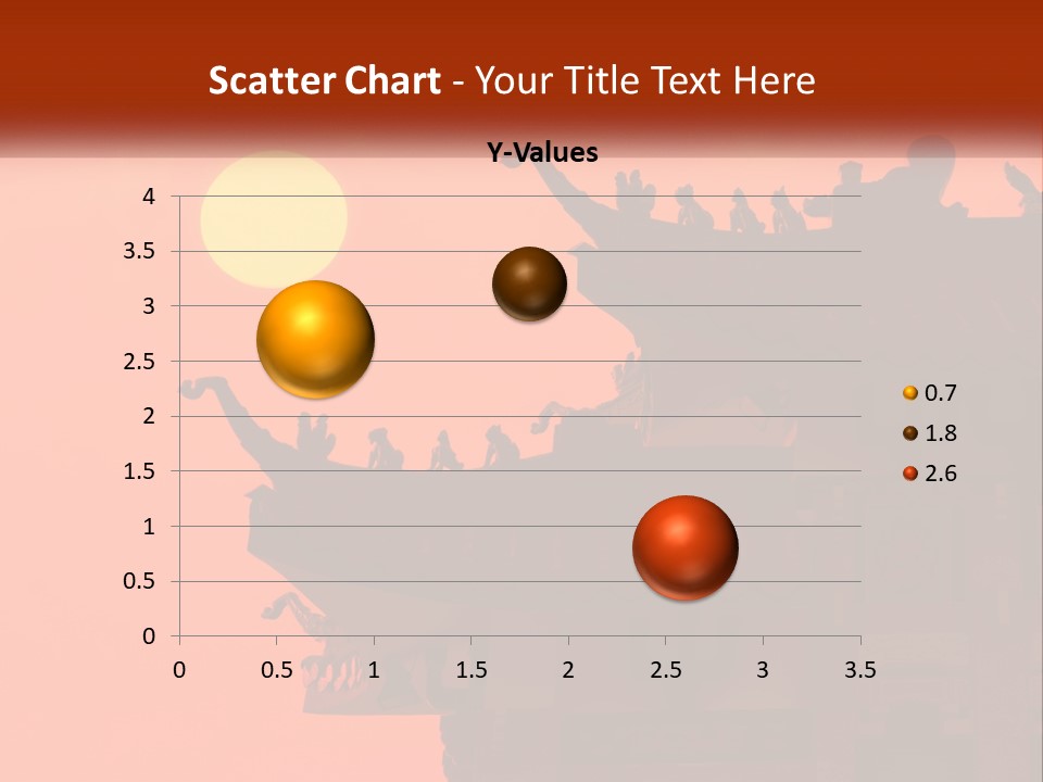 The Sun Is Setting Over A Chinese Building PowerPoint Template
