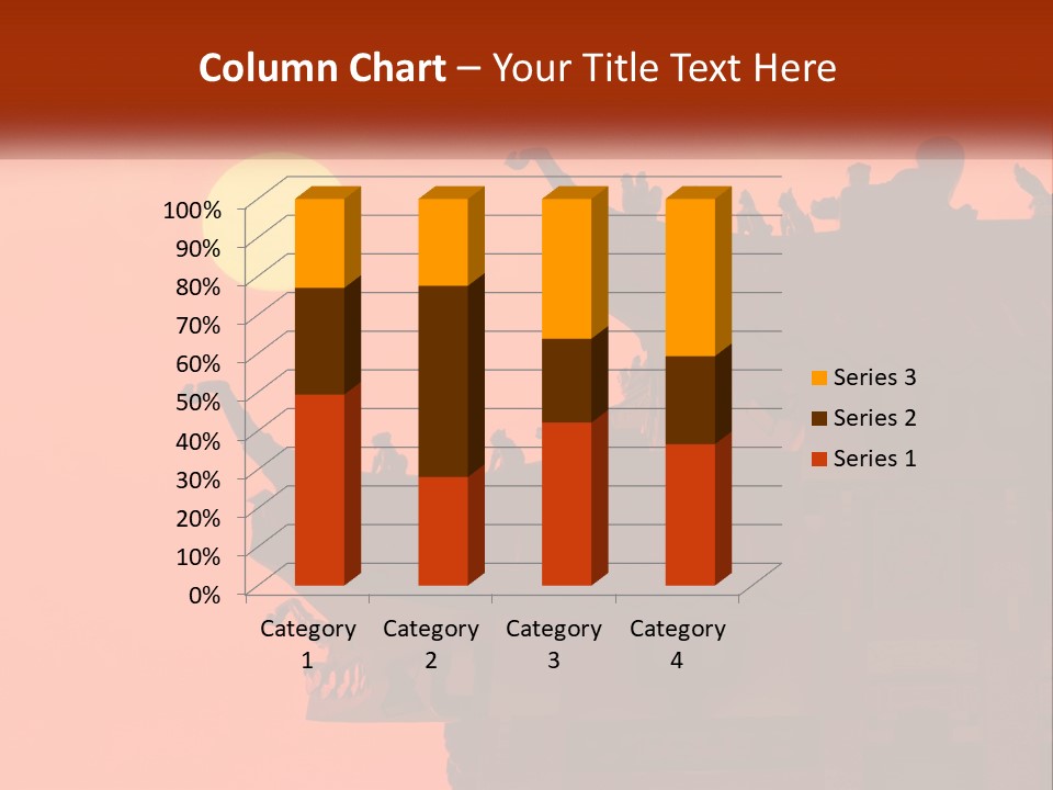 The Sun Is Setting Over A Chinese Building PowerPoint Template