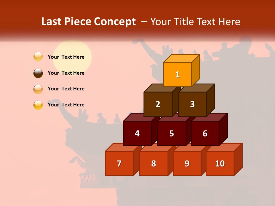 The Sun Is Setting Over A Chinese Building PowerPoint Template