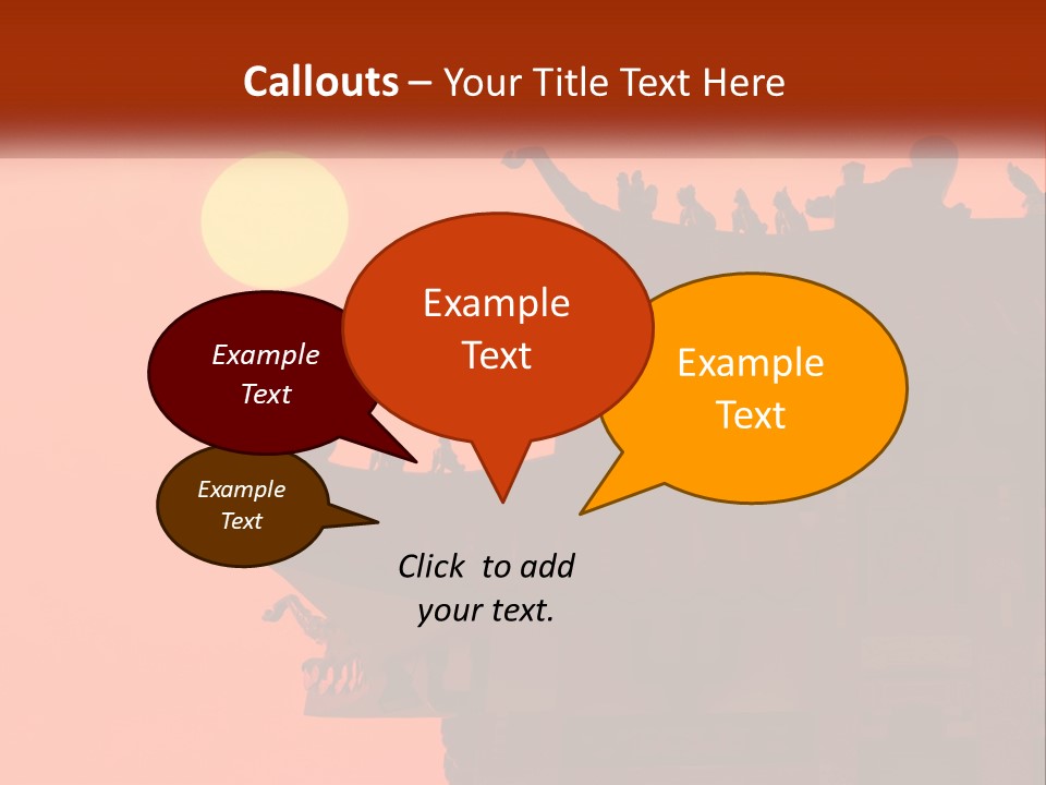 The Sun Is Setting Over A Chinese Building PowerPoint Template