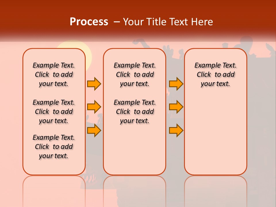 The Sun Is Setting Over A Chinese Building PowerPoint Template