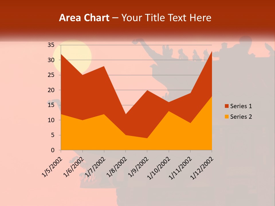The Sun Is Setting Over A Chinese Building PowerPoint Template
