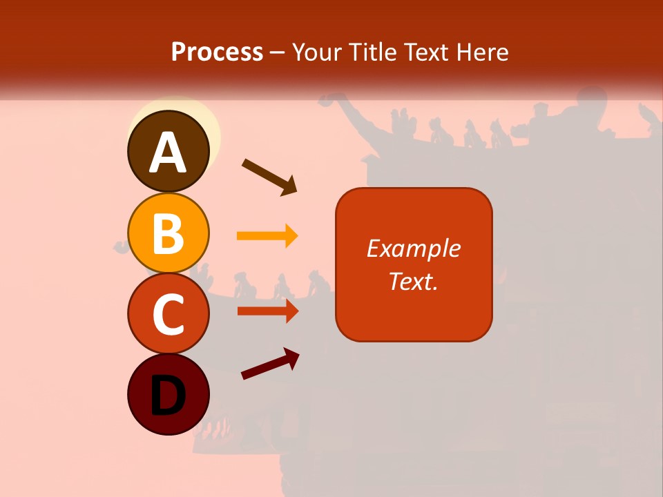 The Sun Is Setting Over A Chinese Building PowerPoint Template
