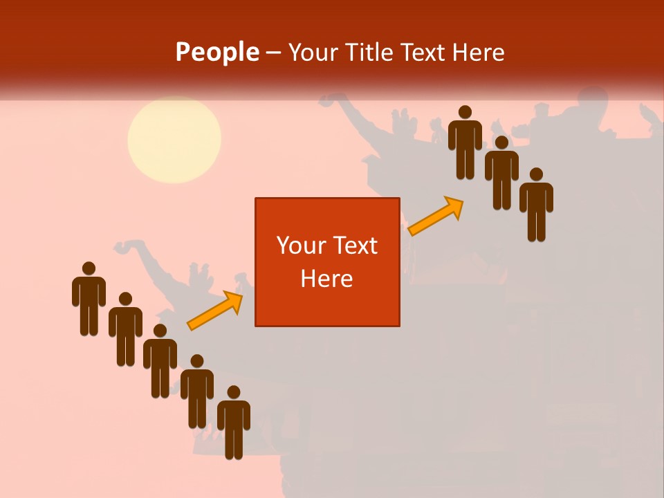 The Sun Is Setting Over A Chinese Building PowerPoint Template