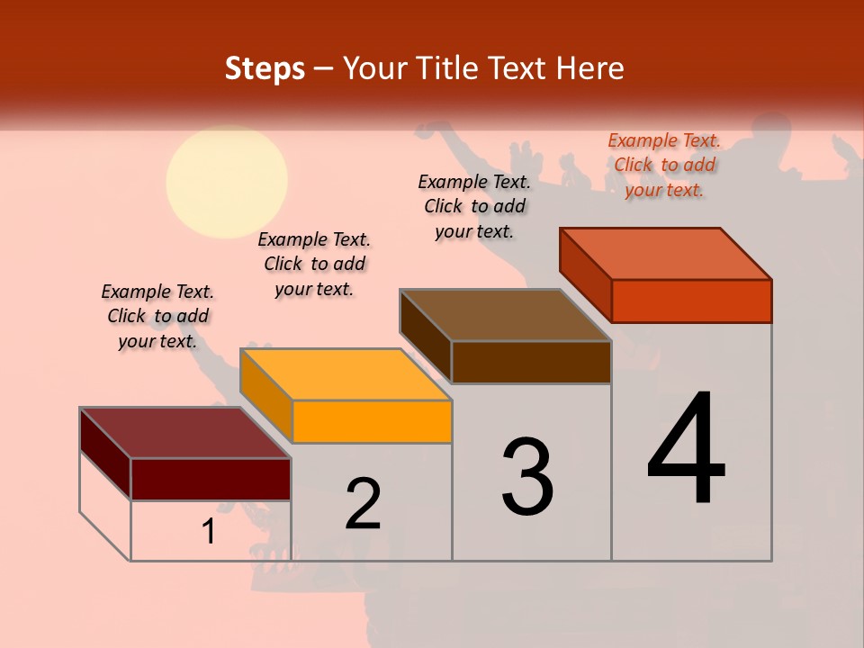 The Sun Is Setting Over A Chinese Building PowerPoint Template
