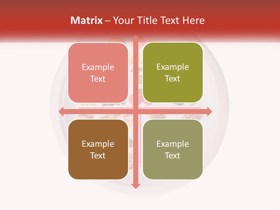 A White Plate With Different Types Of Food On It PowerPoint Template