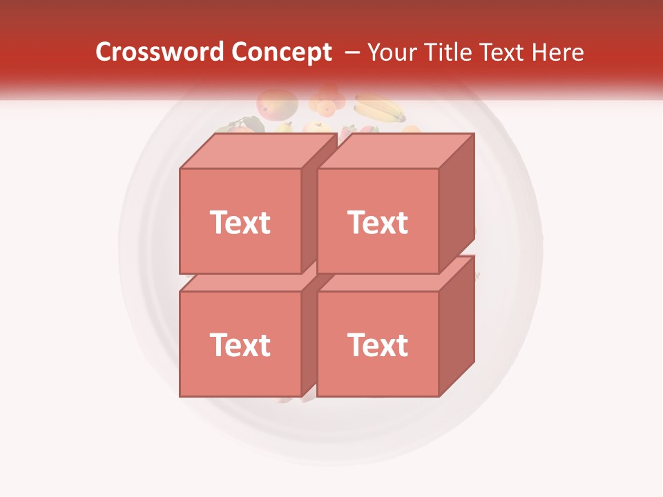 A White Plate With Different Types Of Food On It PowerPoint Template