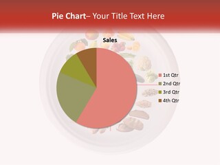 A White Plate With Different Types Of Food On It PowerPoint Template