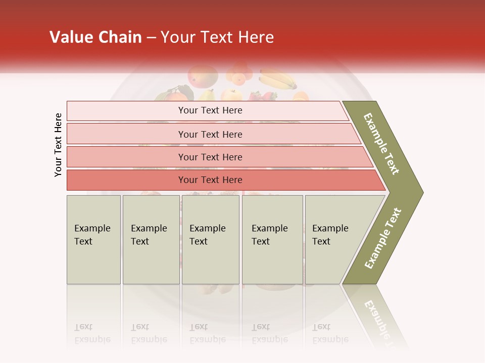 A White Plate With Different Types Of Food On It PowerPoint Template