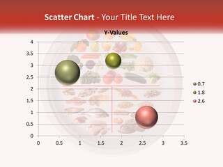 A White Plate With Different Types Of Food On It PowerPoint Template