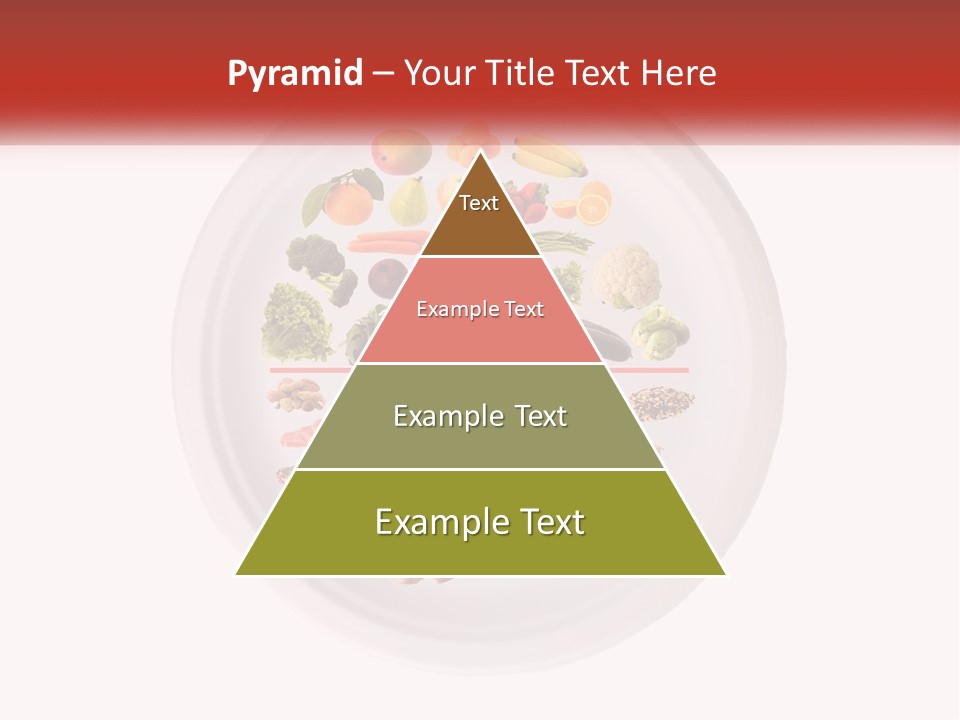 A White Plate With Different Types Of Food On It PowerPoint Template