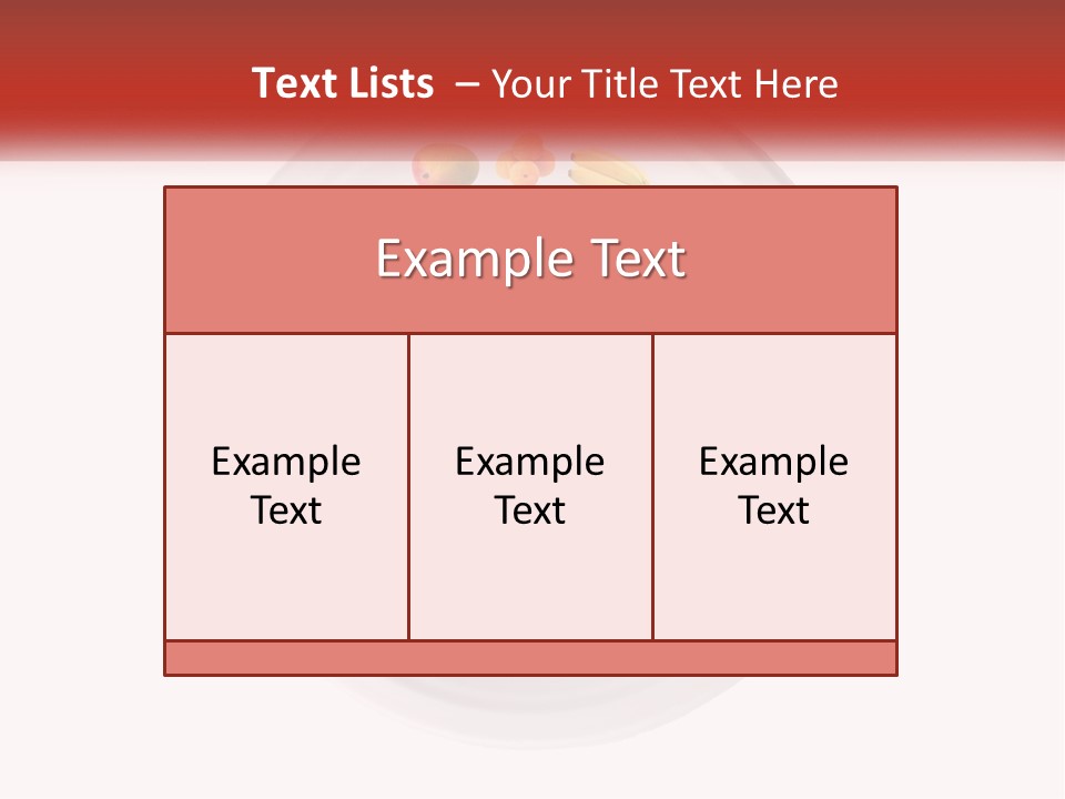 A White Plate With Different Types Of Food On It PowerPoint Template