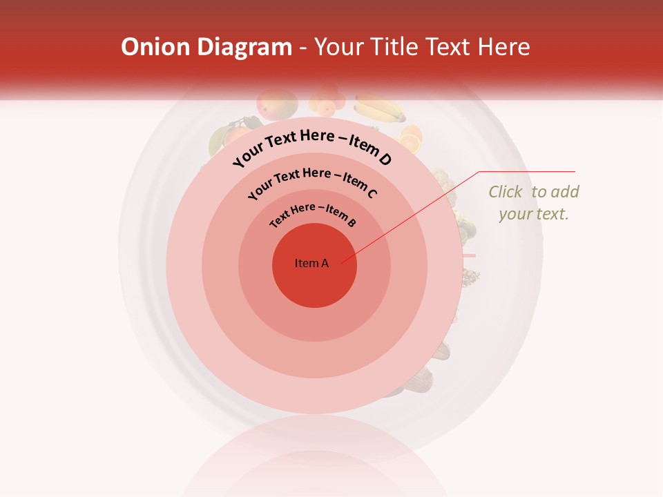A White Plate With Different Types Of Food On It PowerPoint Template