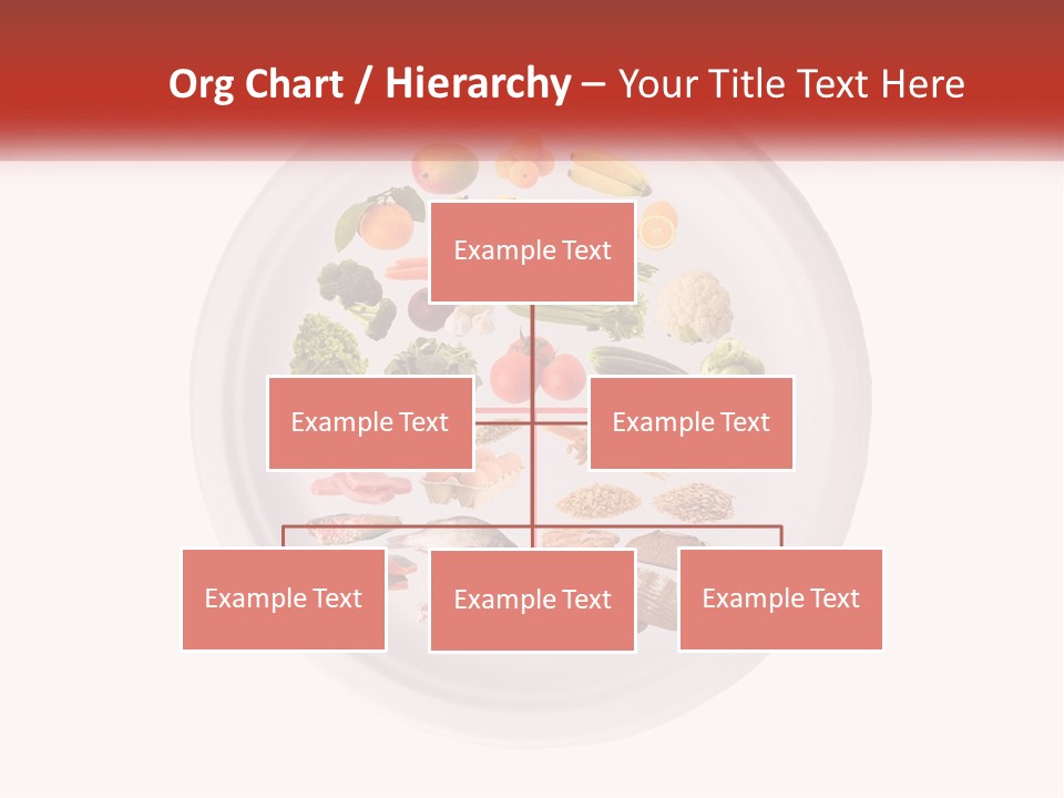 A White Plate With Different Types Of Food On It PowerPoint Template