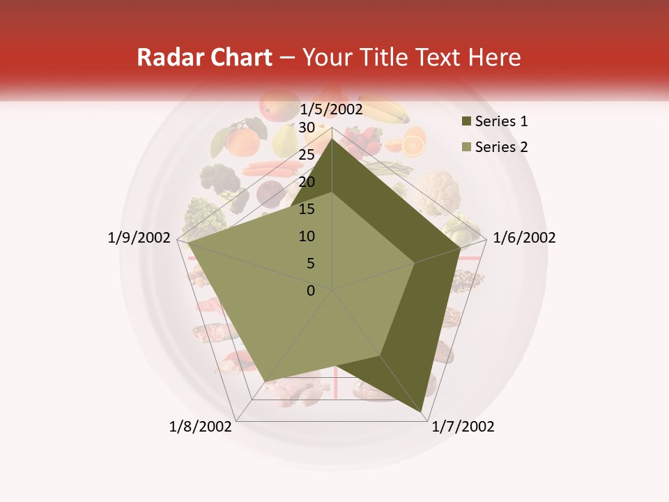 A White Plate With Different Types Of Food On It PowerPoint Template
