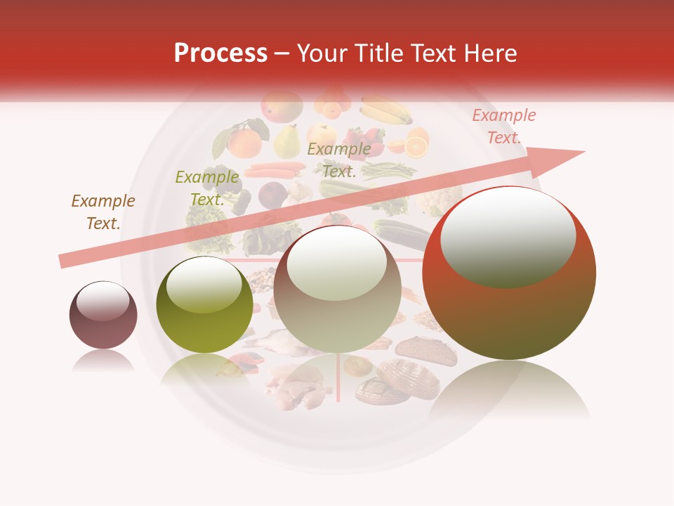 A White Plate With Different Types Of Food On It PowerPoint Template